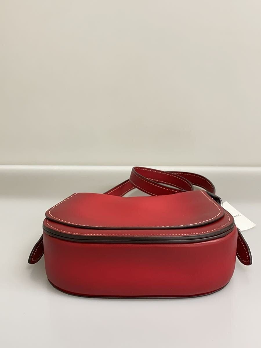 COACH Shoulder Bag Leather Red Solid Color SD-20115 4