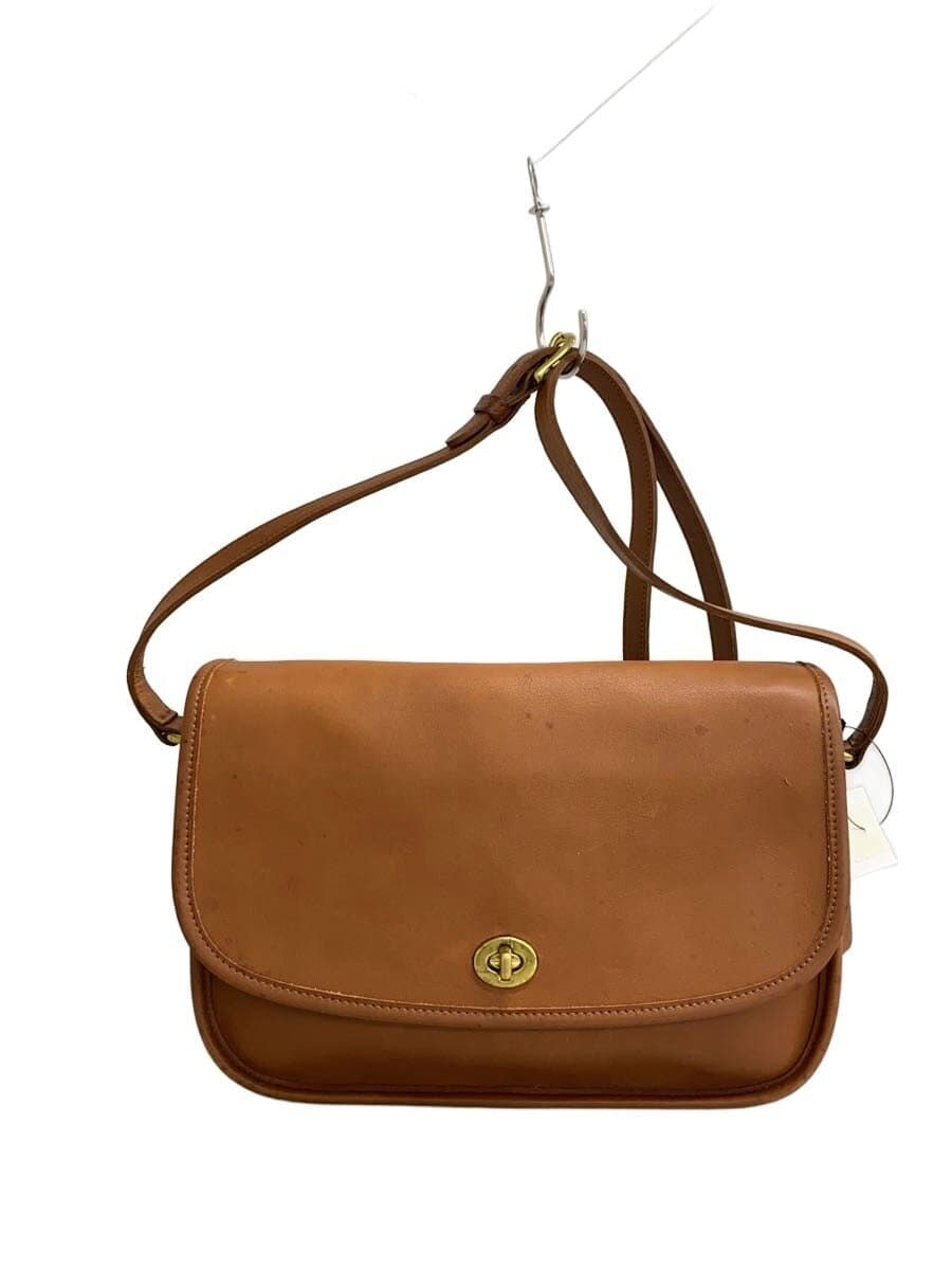 COACH Tote Bag Cowhide BRW Solid Color 9790