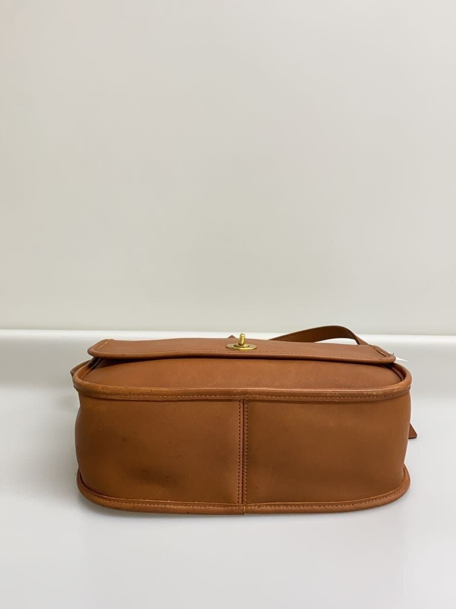 COACH Tote Bag Cowhide BRW Solid Color 9790 4