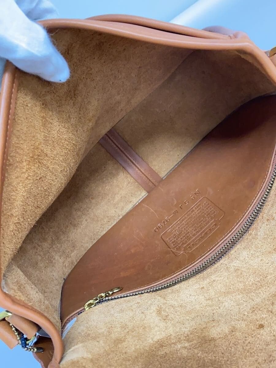 COACH Tote Bag Cowhide BRW Solid Color 9790 6