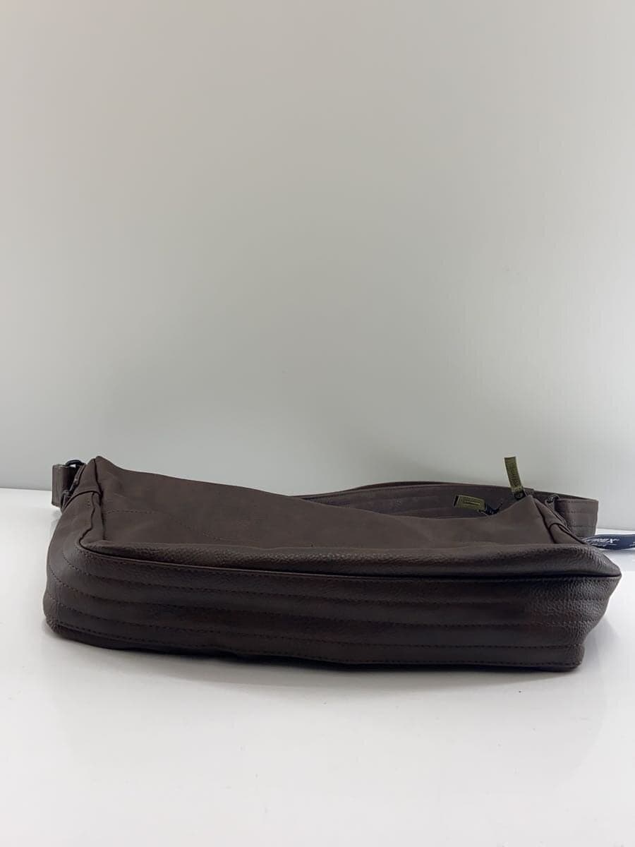 AVIREX shoulder bag -- BRW plain 4