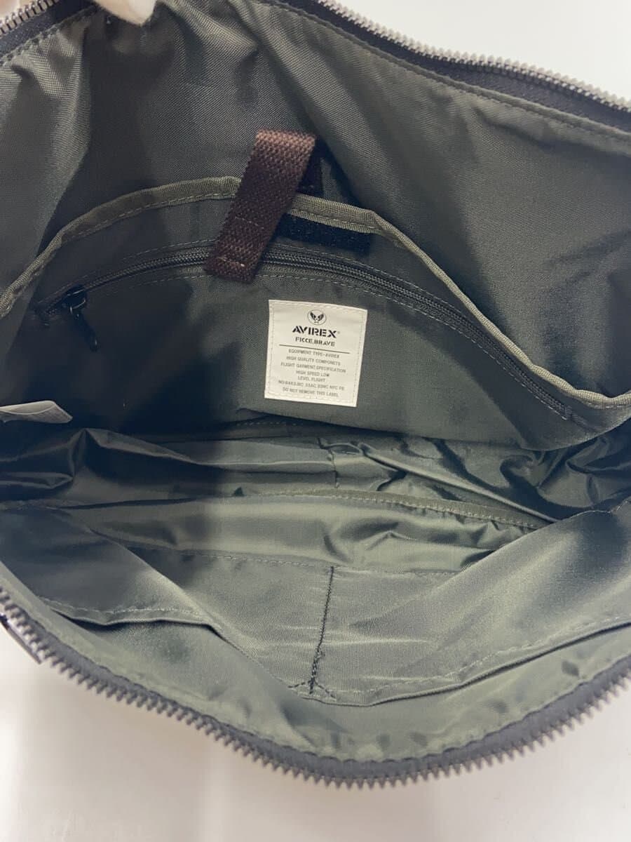 AVIREX shoulder bag -- BRW plain 6