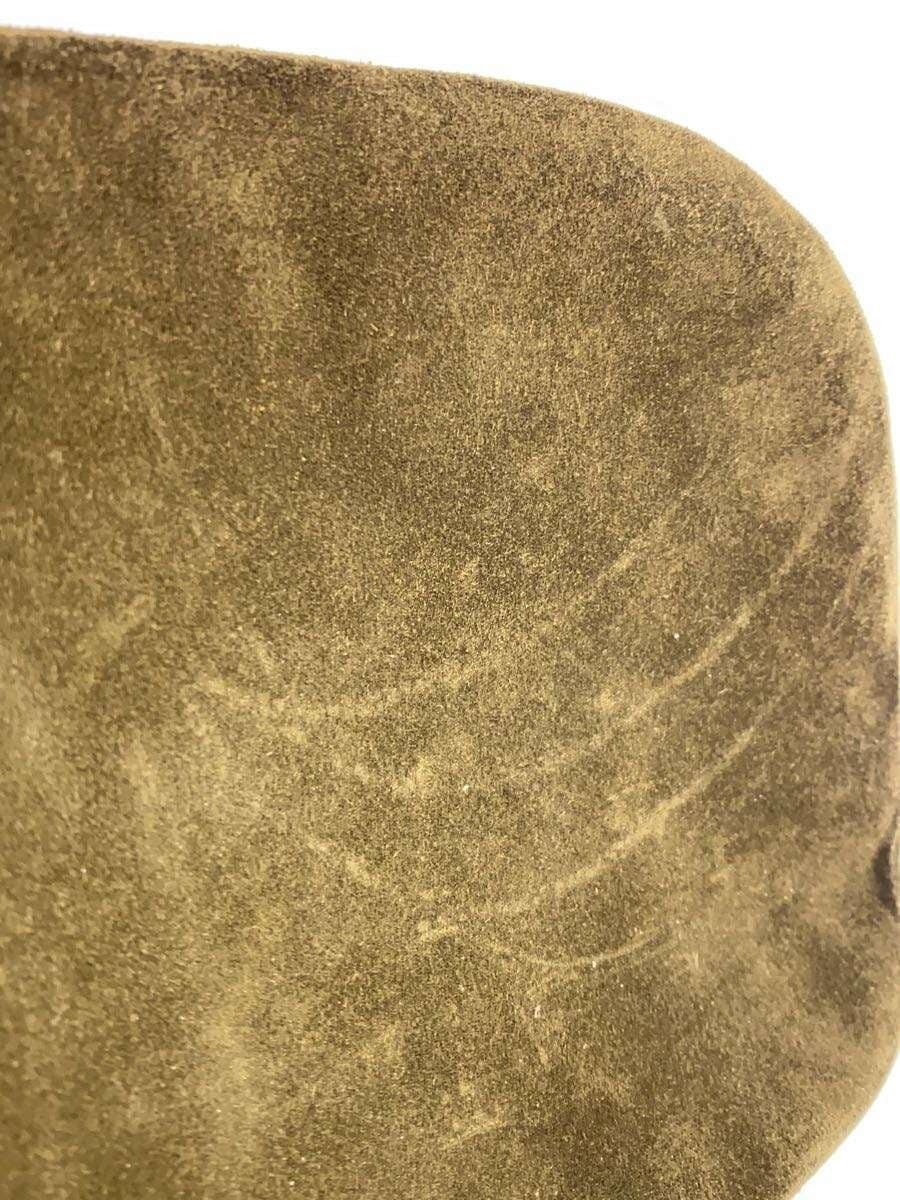 CELINE Shoulder Bag Suede KHK Solid 7