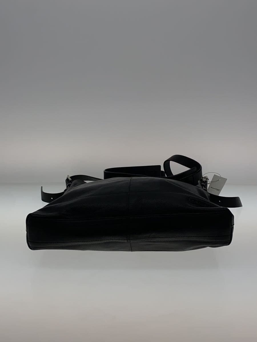 COACH shoulder bag leather BLK 70308 4