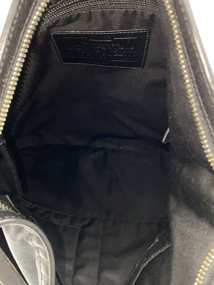 COACH shoulder bag leather BLK 70308 6
