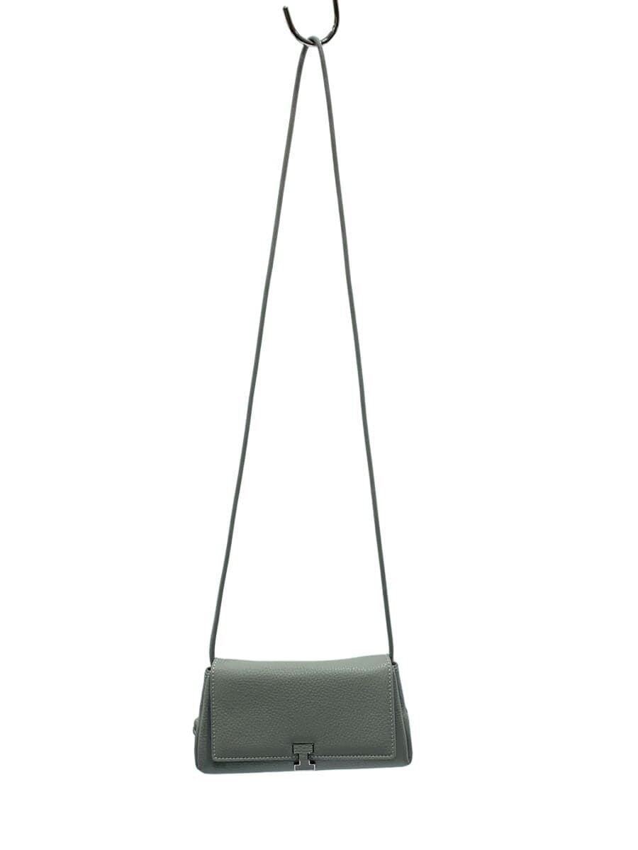 IACUCCI Shoulder Bag Leather GRY Solid