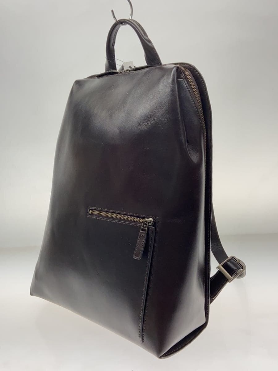 MOTHERHOUSE Backpack Leather BRW Plain Antique Triangle Backpack Large 2
