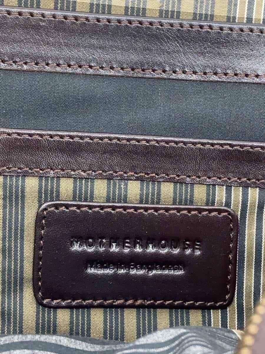 MOTHERHOUSE Backpack Leather BRW Plain Antique Triangle Backpack Large 5