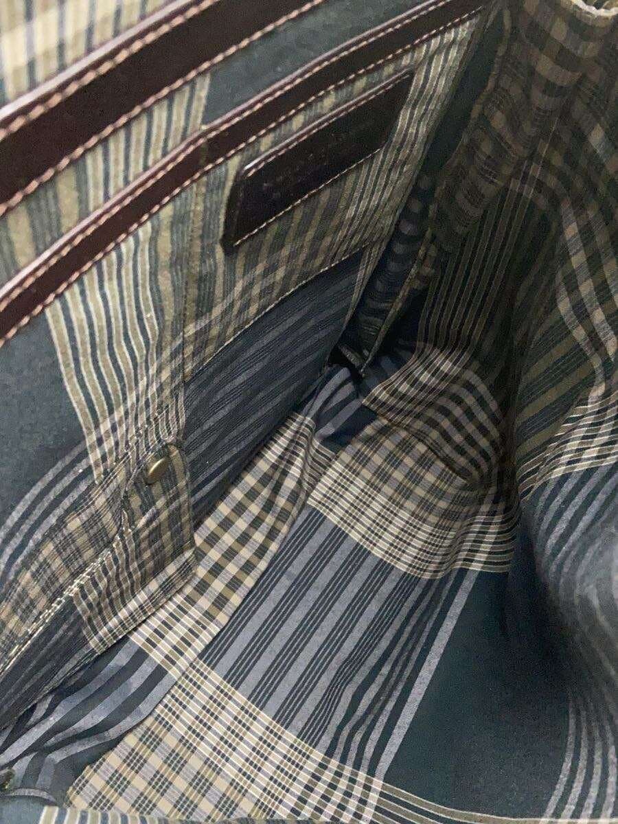 MOTHERHOUSE Backpack Leather BRW Plain Antique Triangle Backpack Large 6