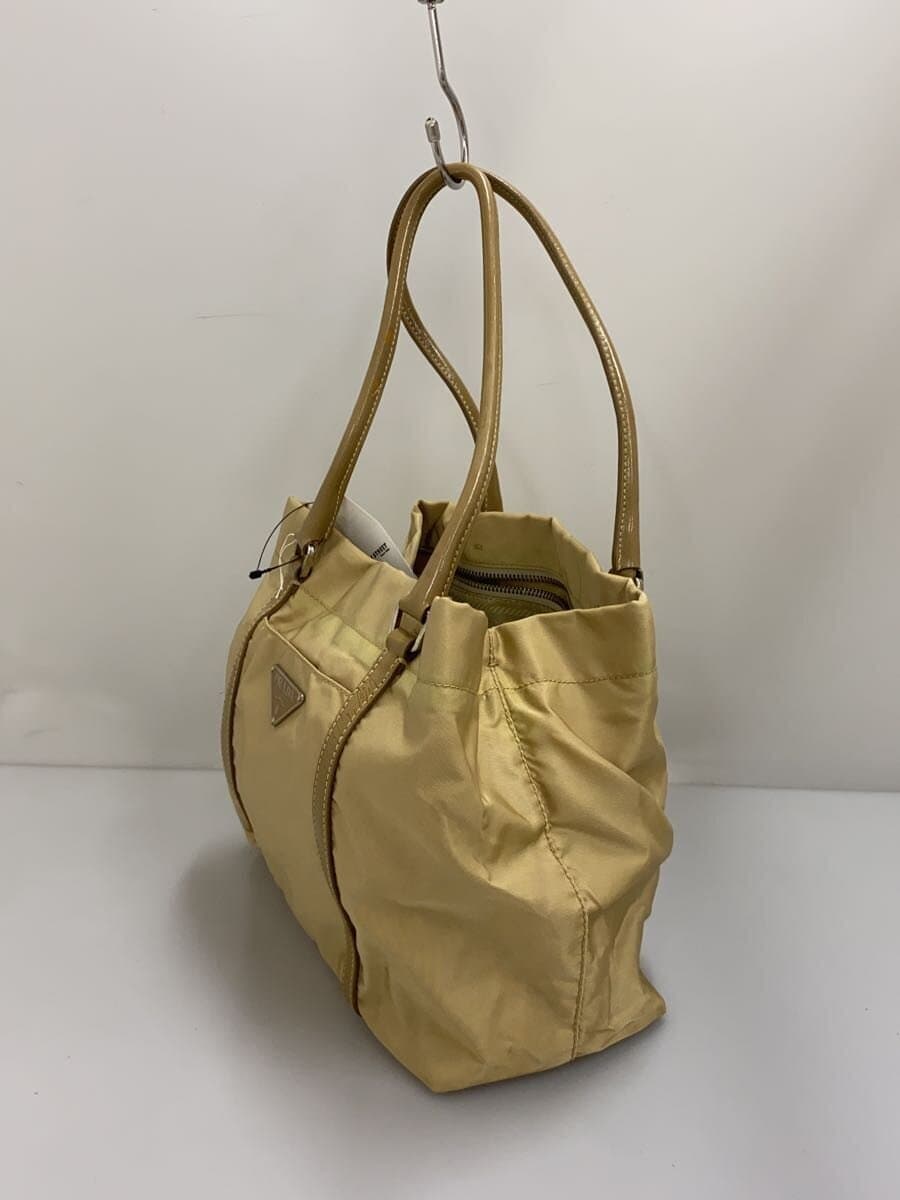 PRADA handbag nylon beige plain 2