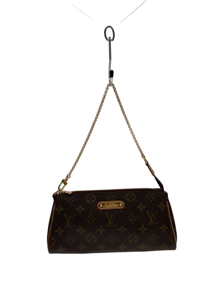 LOUIS VUITTON Eva Monogram Canvas PVC BRW All Over Pattern