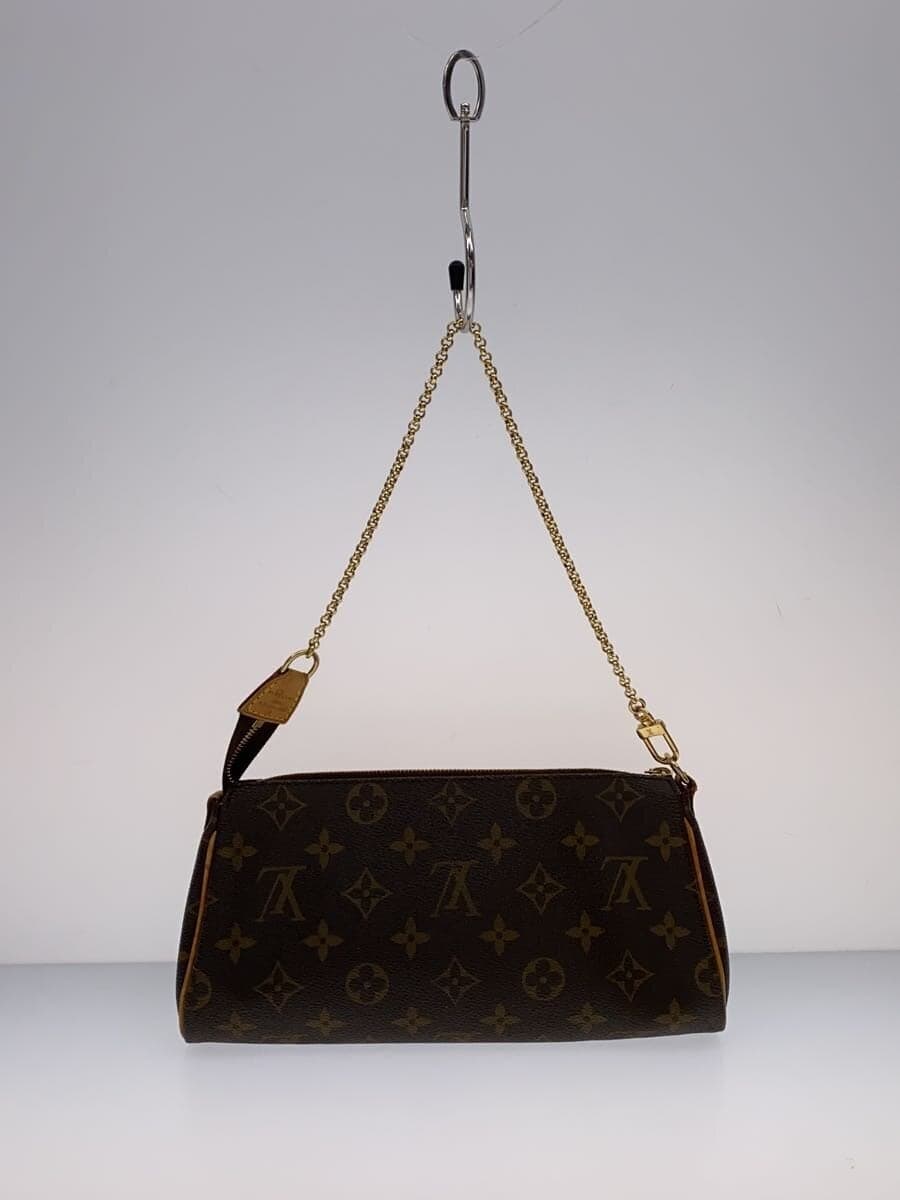 LOUIS VUITTON Eva Monogram Canvas PVC BRW All Over Pattern 3