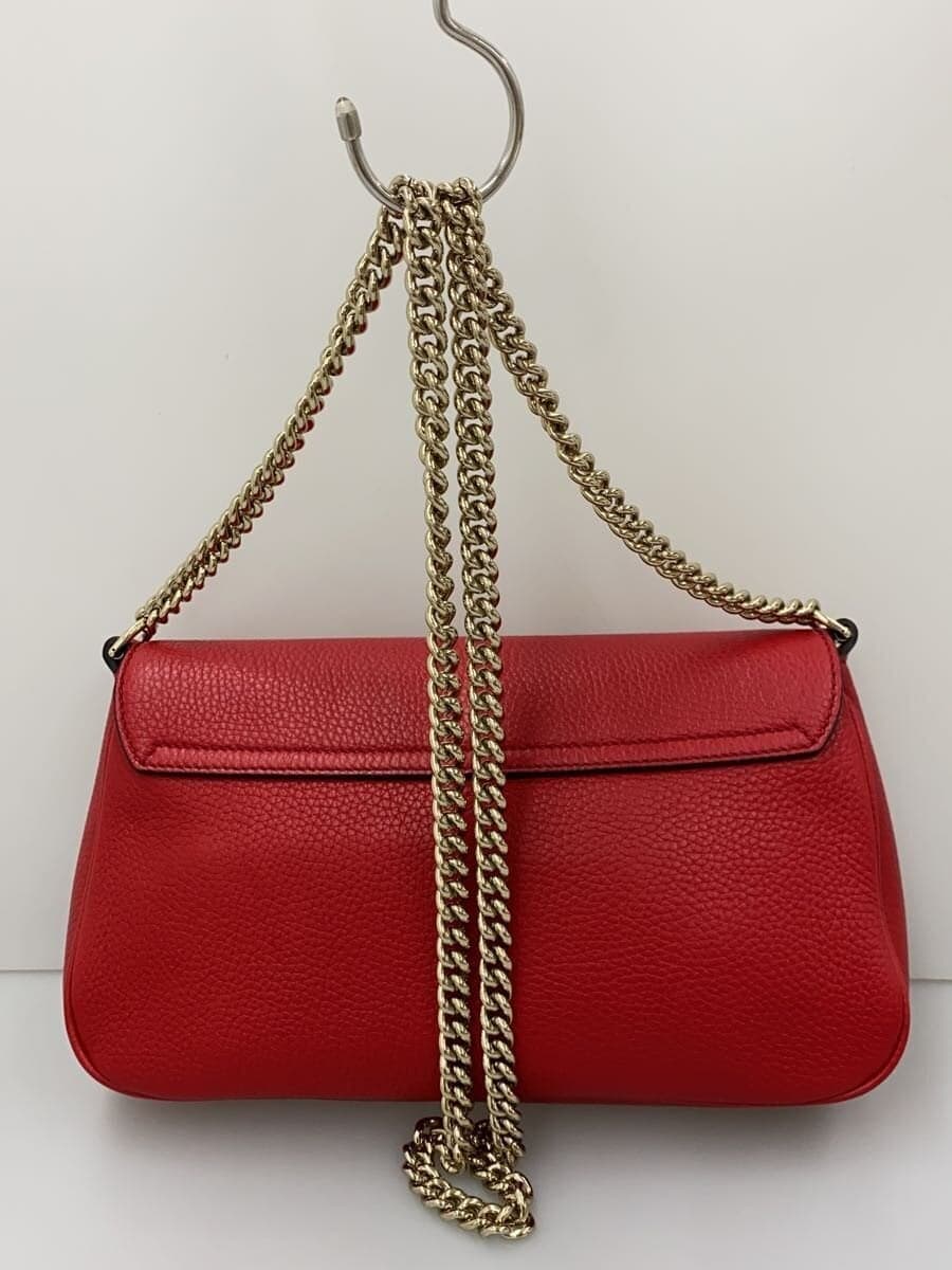 GUCCI Shoulder Bag_Soho_Interlocking G Leather RED Solid 536224 3