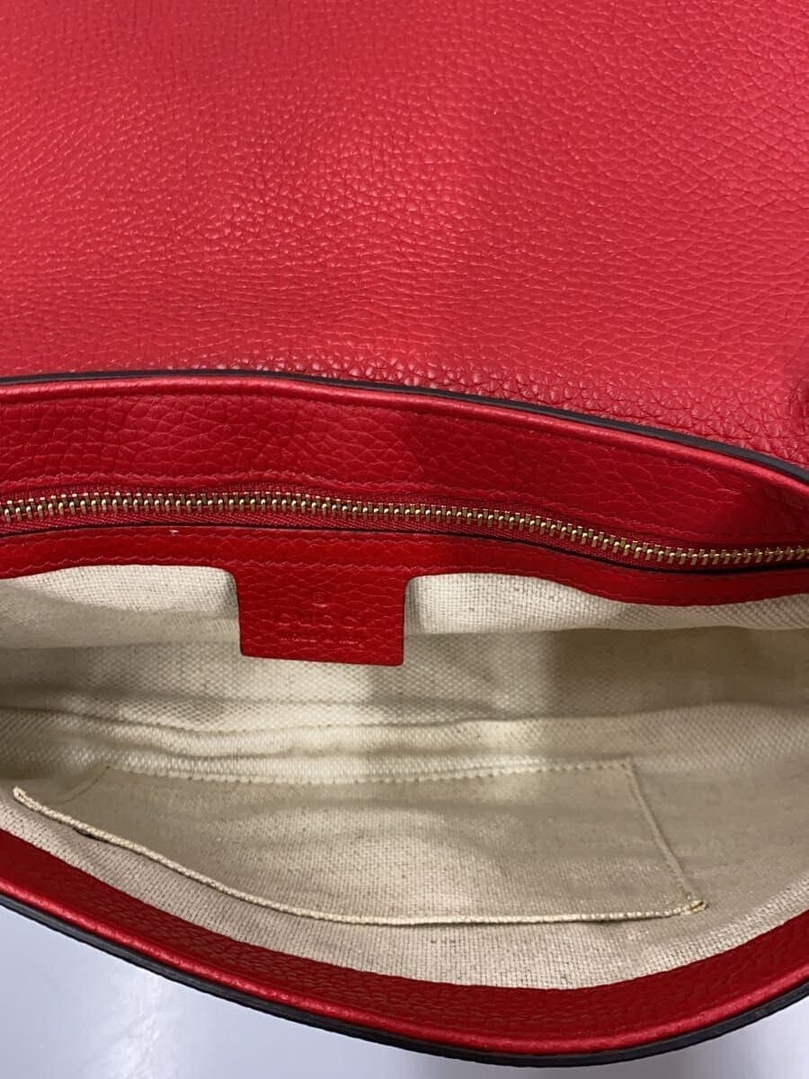 GUCCI Shoulder Bag_Soho_Interlocking G Leather RED Solid 536224 6