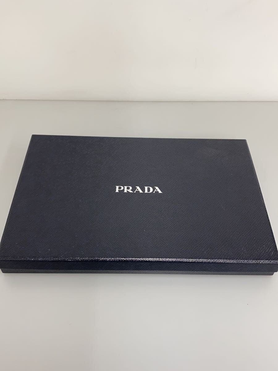 PRADA Second Bag Leather NVY Solid 2NG005 7