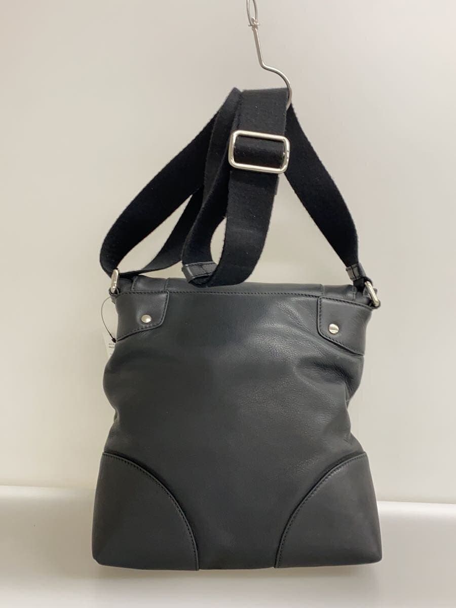 DOLCE&GABBANA Shoulder Bag Leather Black Solid Color 3