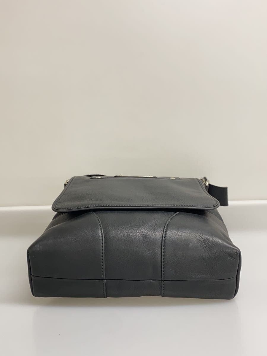 DOLCE&GABBANA Shoulder Bag Leather Black Solid Color 4