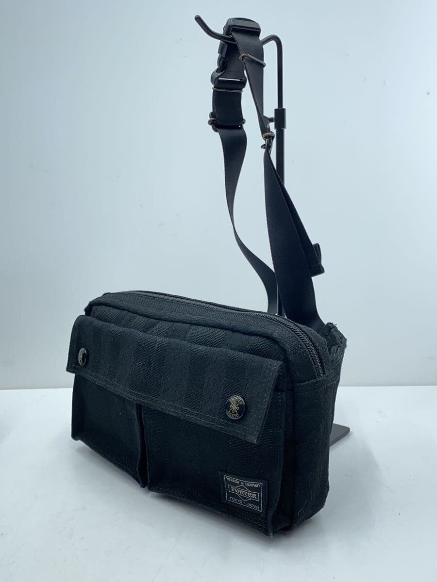 PORTER shoulder bag -- BLK stripe 2