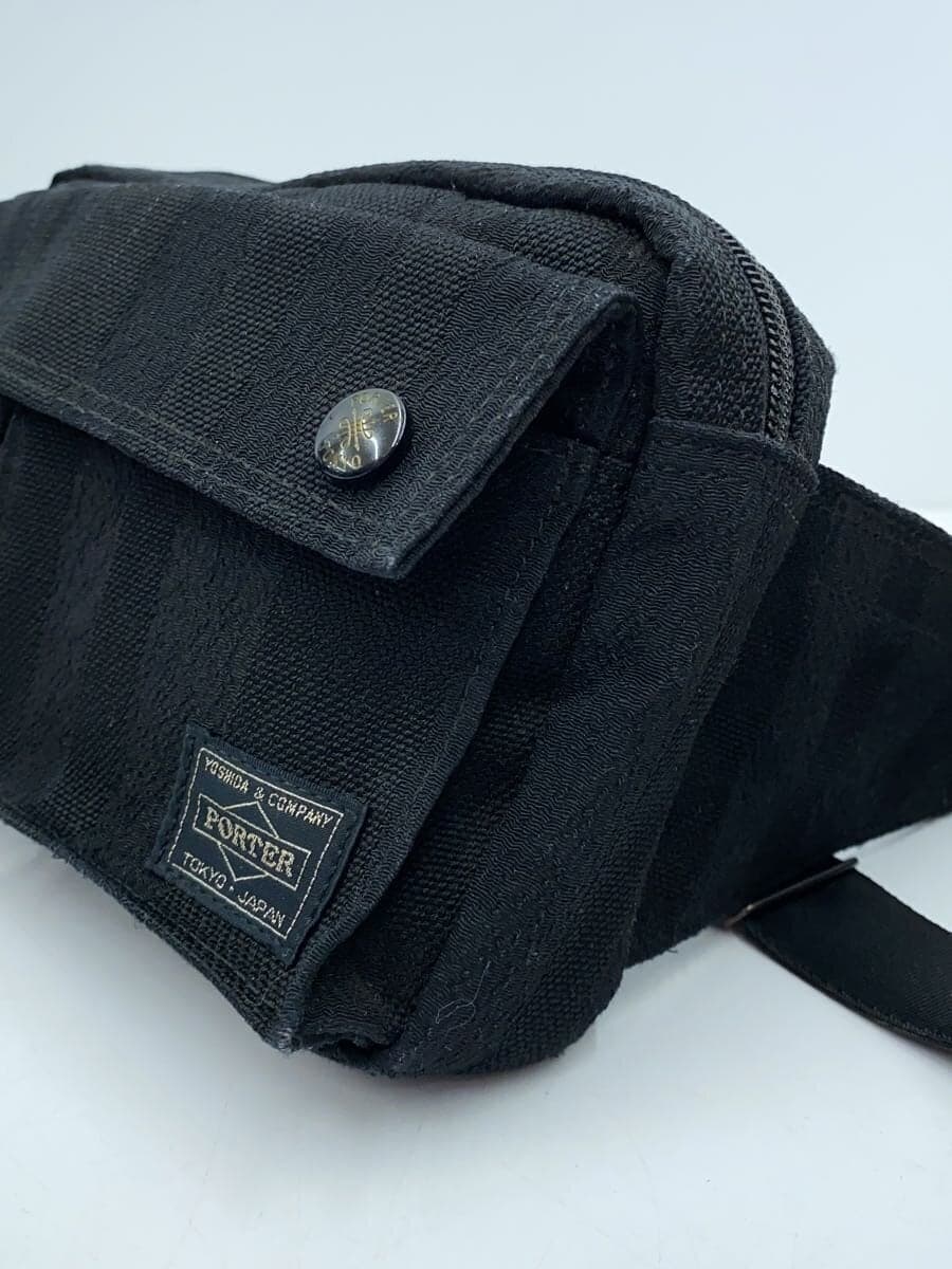 PORTER shoulder bag -- BLK stripe 8