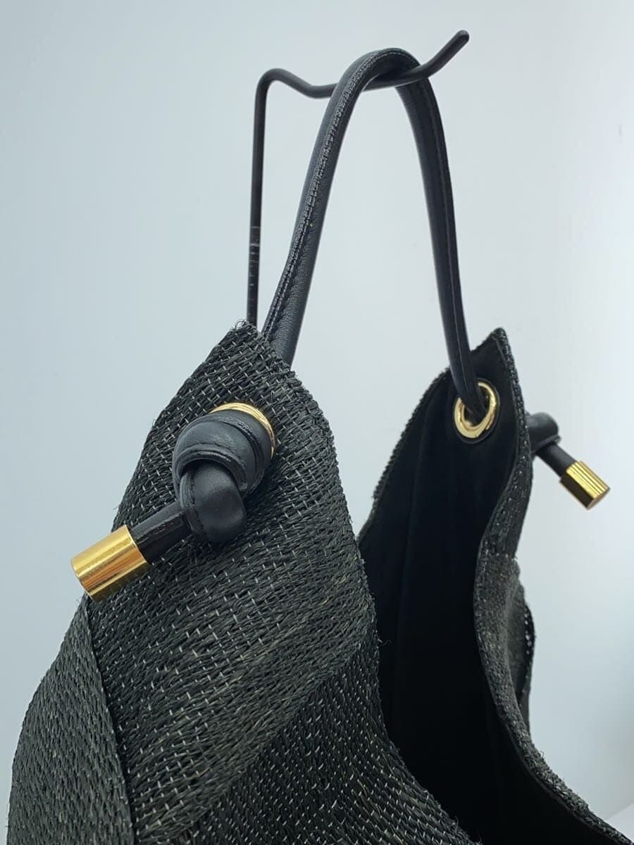 VIOLAd’ORO Abaca Mesh Bag Tote Bag -- BLK 7