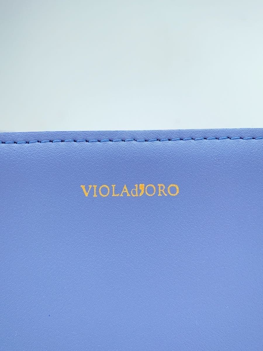 VIOLAd’ORO Abaca Square Shoulder Bag Shoulder Bag -- BLU RW45-V8738 5