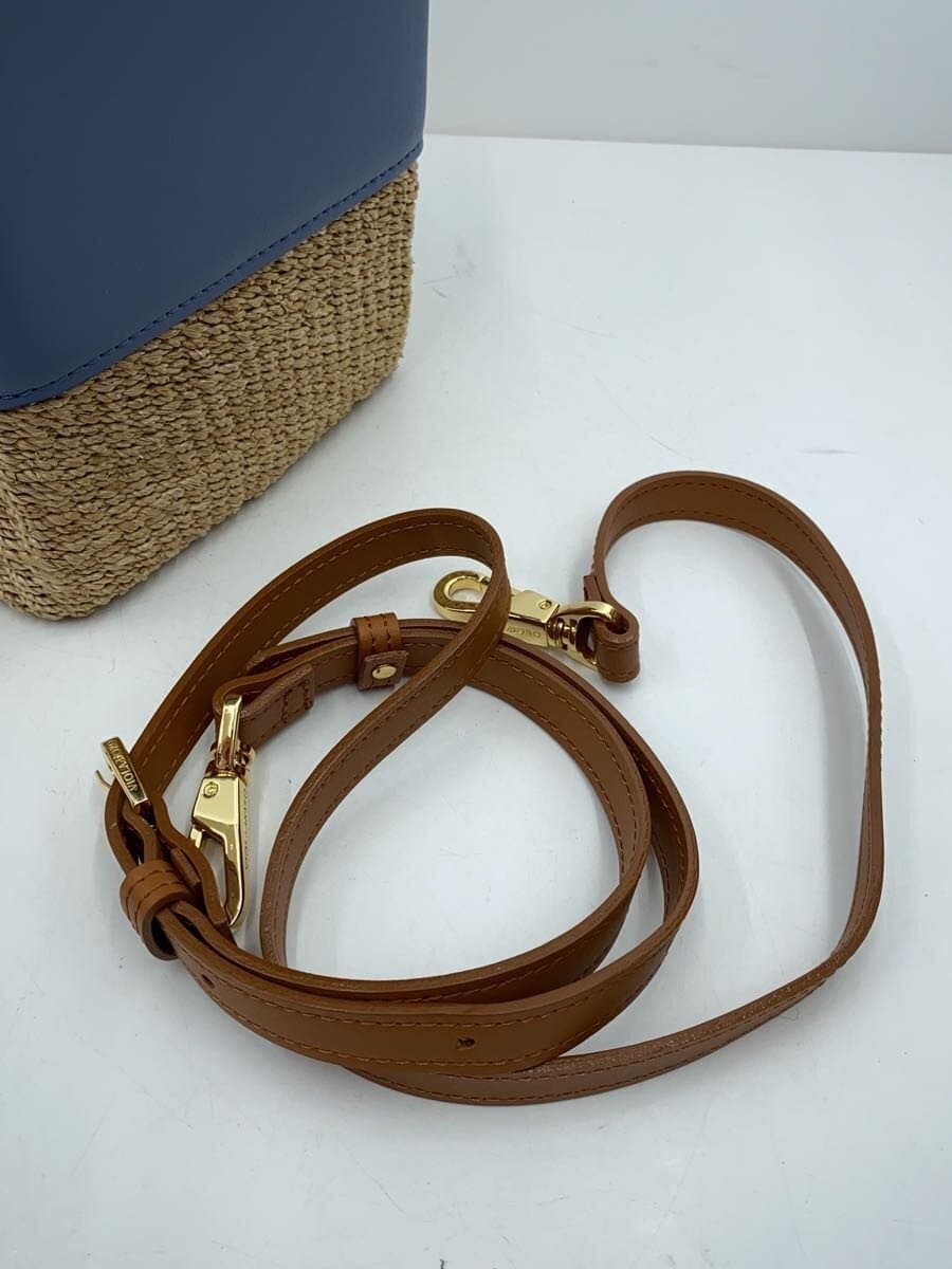 VIOLAd’ORO Abaca Square Shoulder Bag Shoulder Bag -- BLU RW45-V8738 9