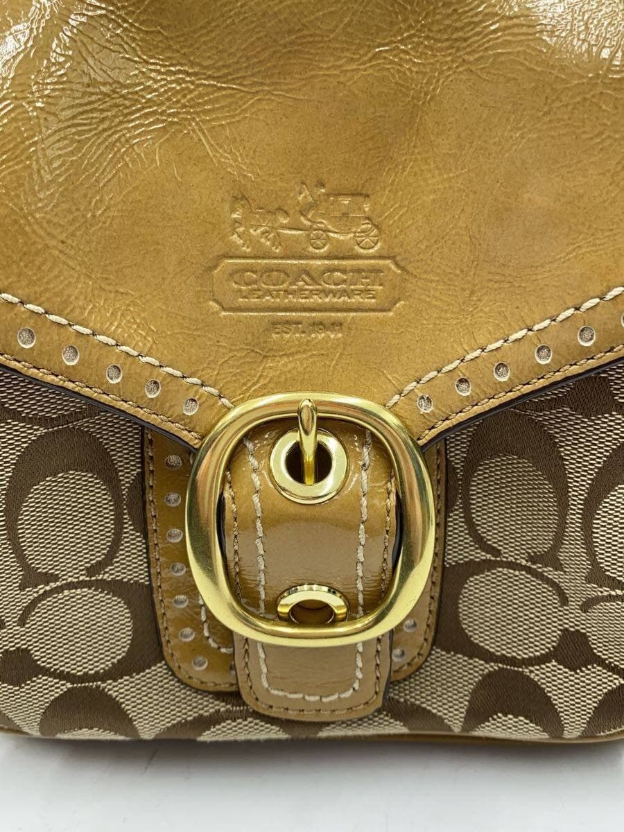 COACH Shoulder Bag_Breaker_Signature_Jenny Canvas BEG Monogram F12501 7