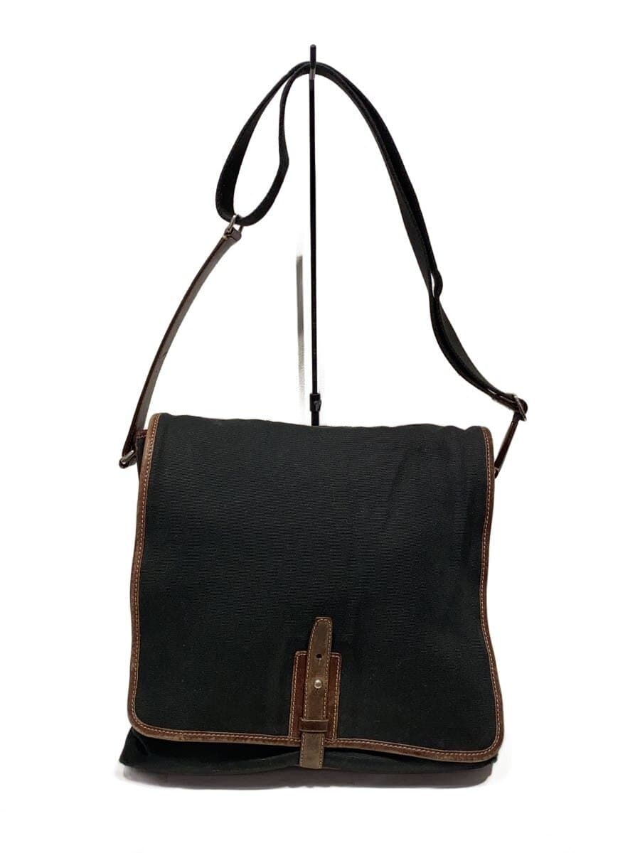 COACH Shoulder Bag Canvas BLK 5047