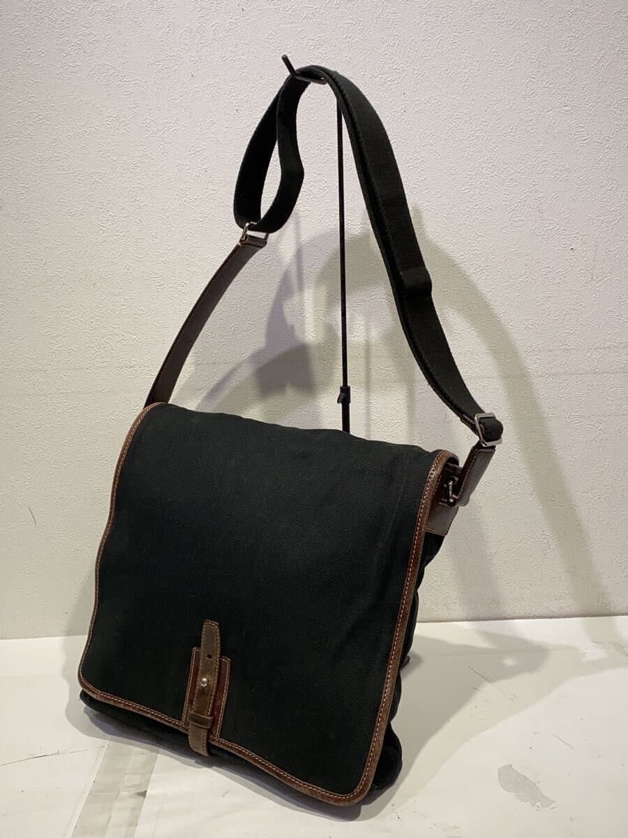 COACH Shoulder Bag Canvas BLK 5047 2