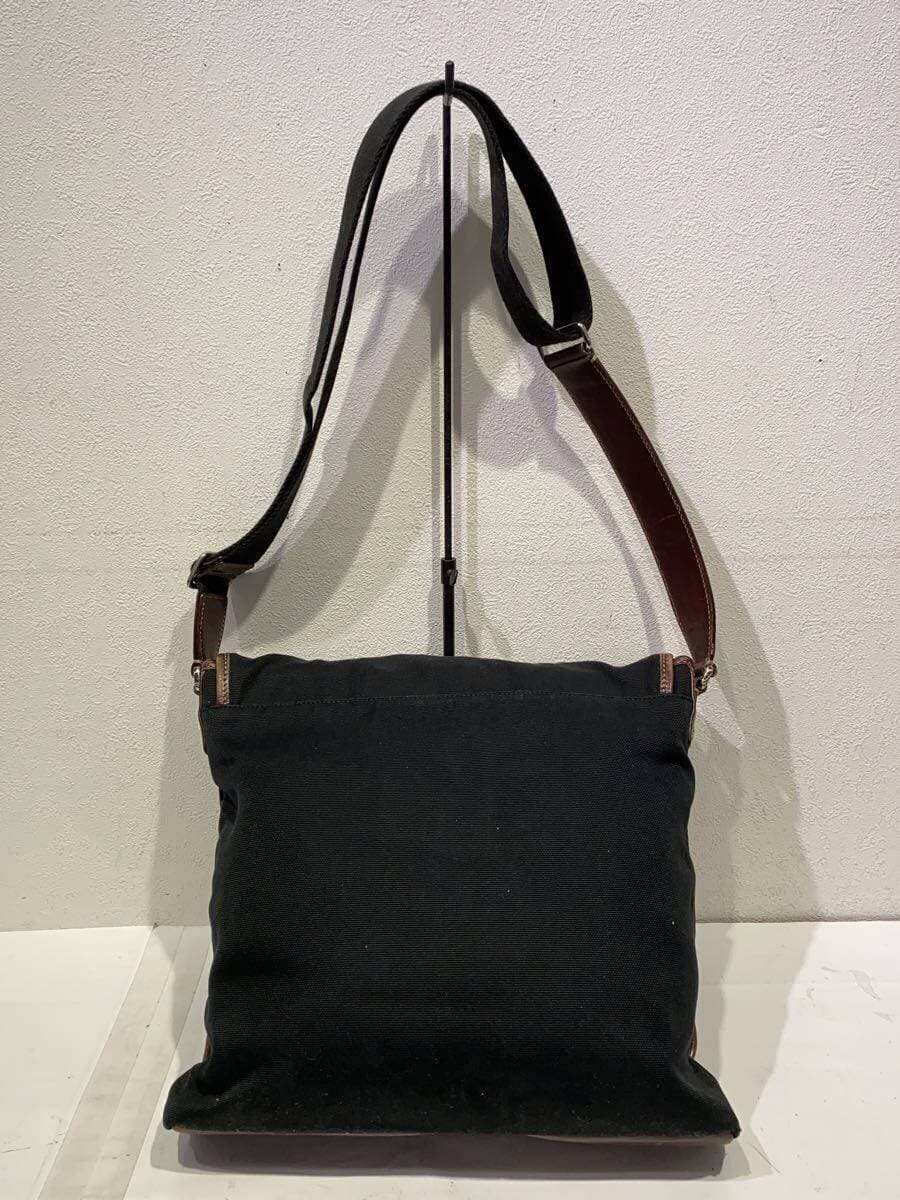 COACH Shoulder Bag Canvas BLK 5047 3