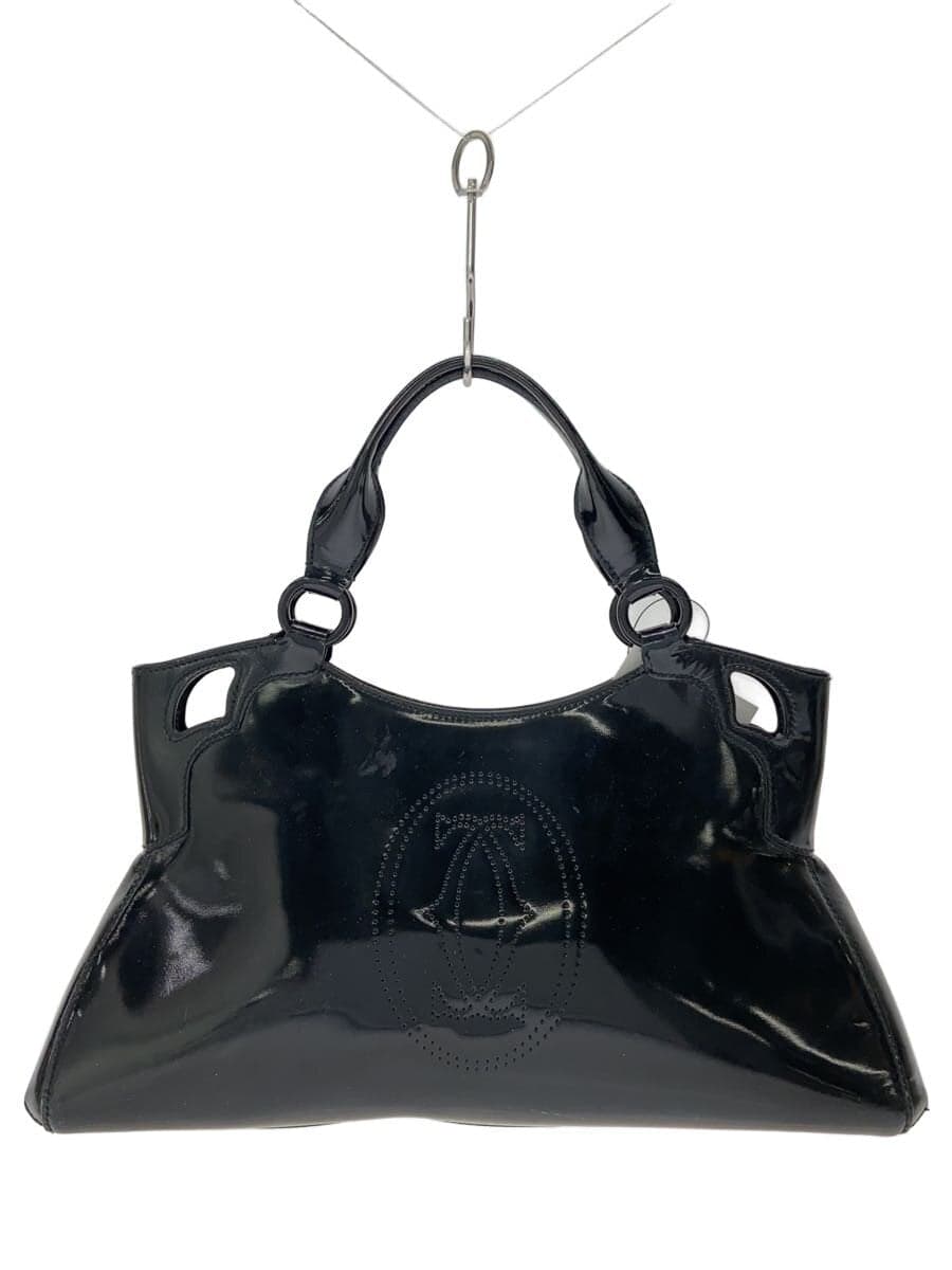 Cartier Handbag Patent Leather BLK