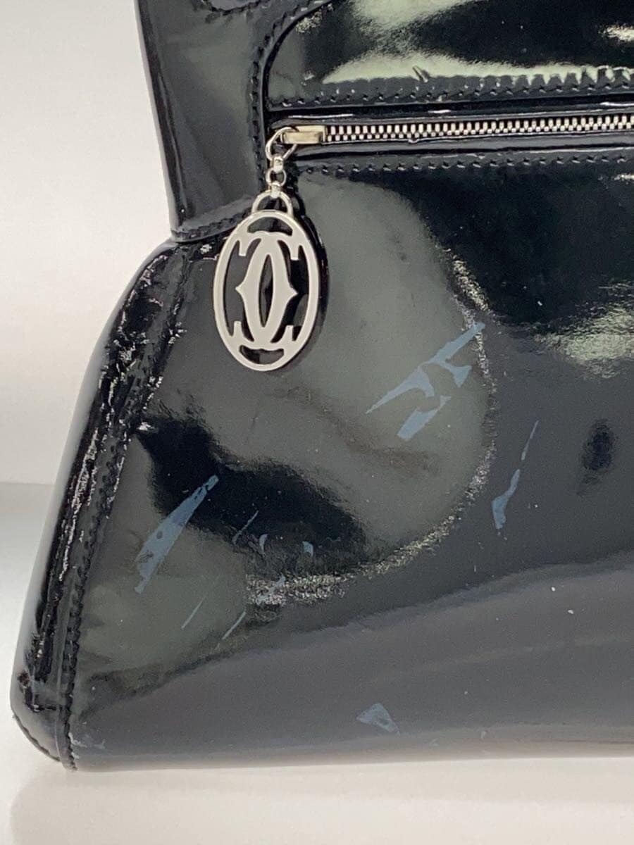 Cartier Handbag Patent Leather BLK 7