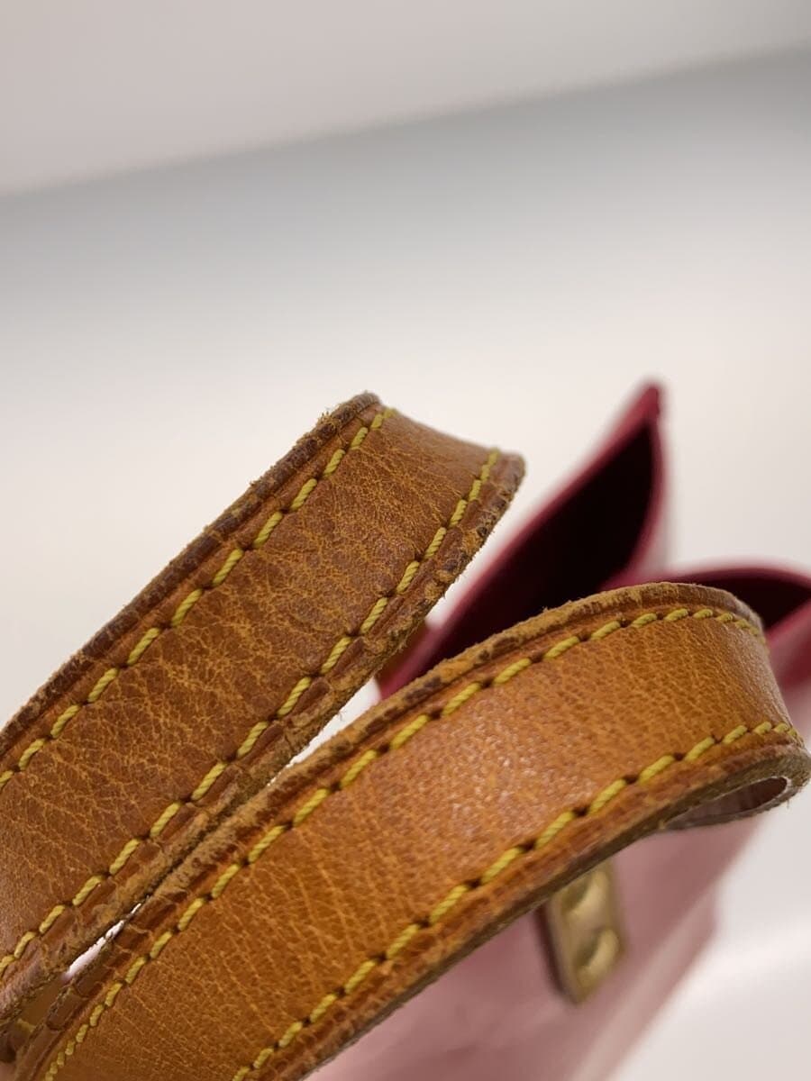 LOUIS VUITTON Lead PM_Monogram Vernis Patent Leather RED 8