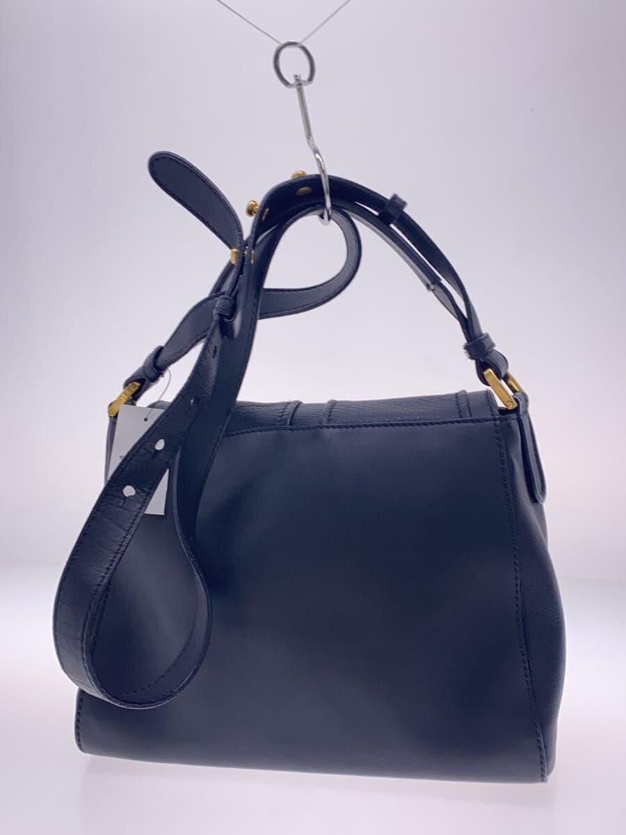 FENDI Shoulder Bag Leather BLK 3