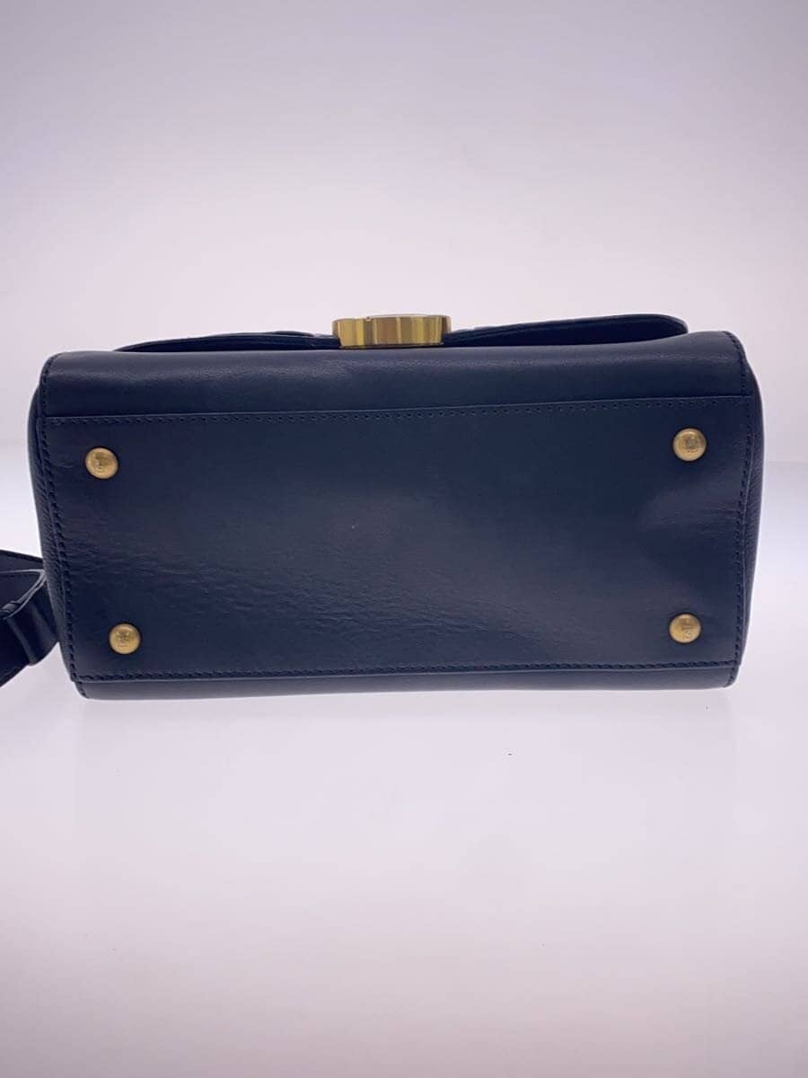 FENDI Shoulder Bag Leather BLK 4