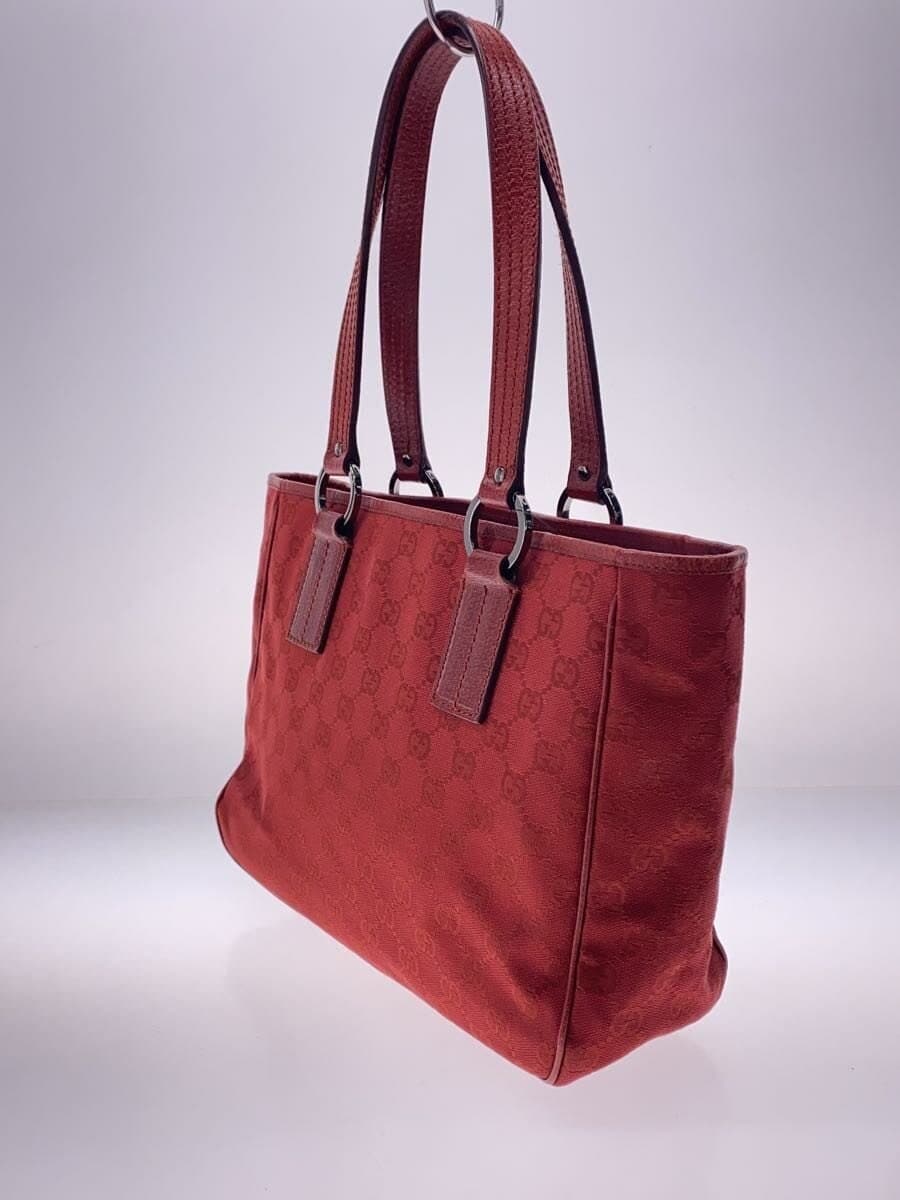 GUCCI Tote Bag_GG Canvas Canvas RED 2