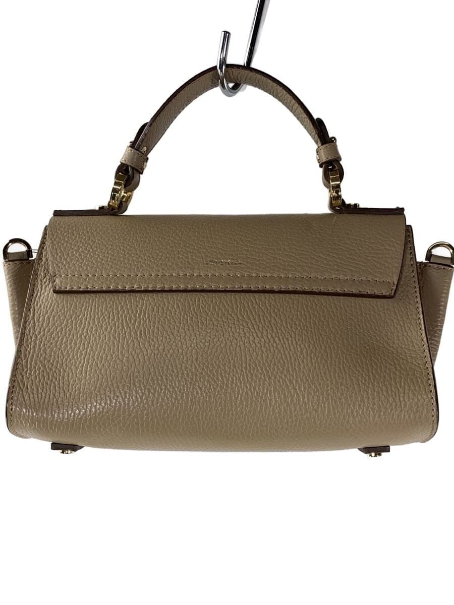 LORISTELLA handbag leather beige plain