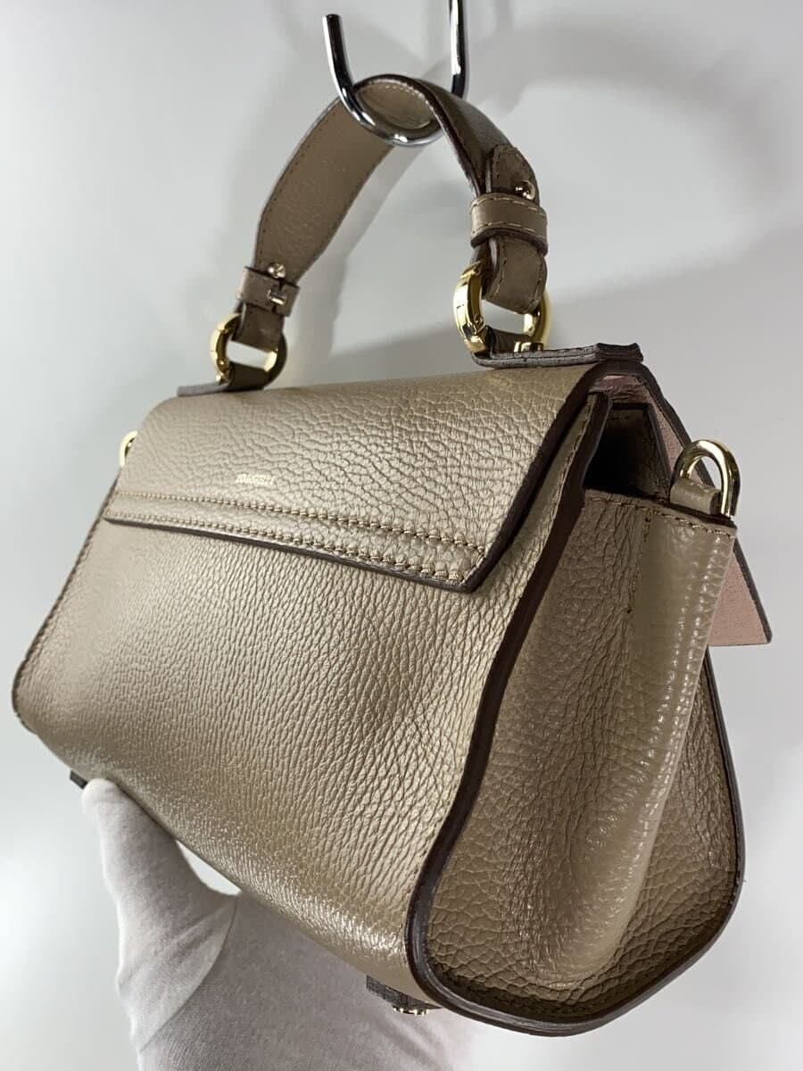 LORISTELLA handbag leather beige plain 2