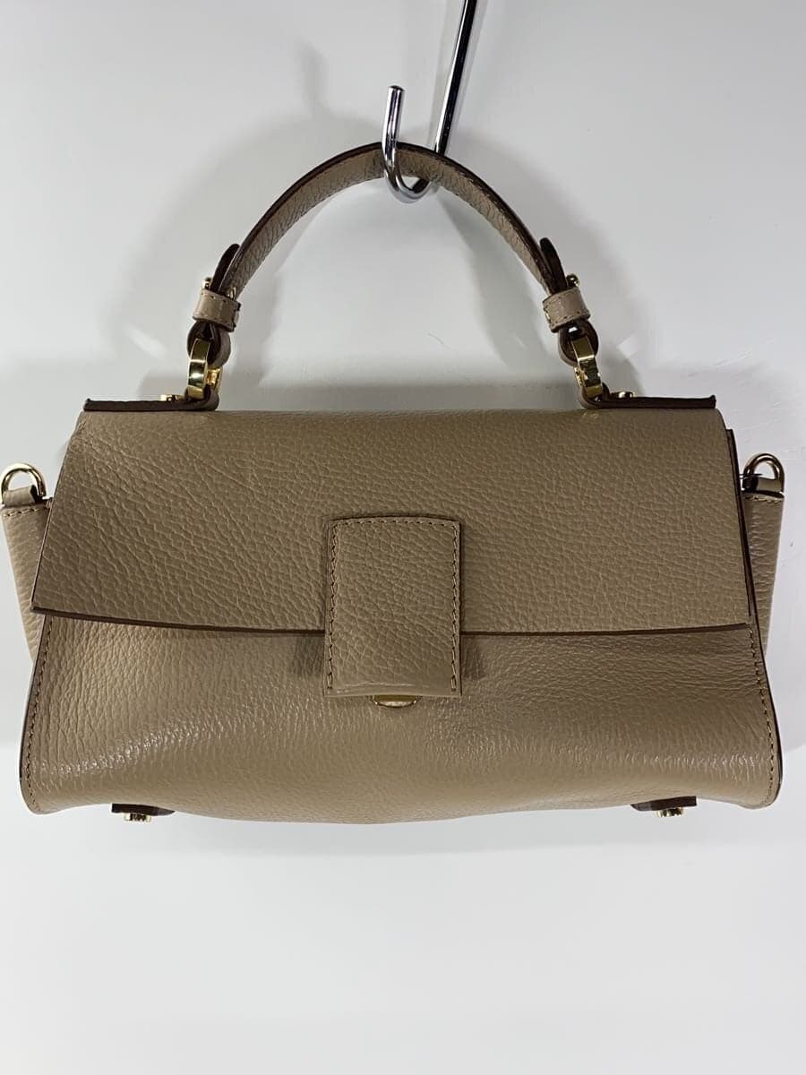 LORISTELLA handbag leather beige plain 3