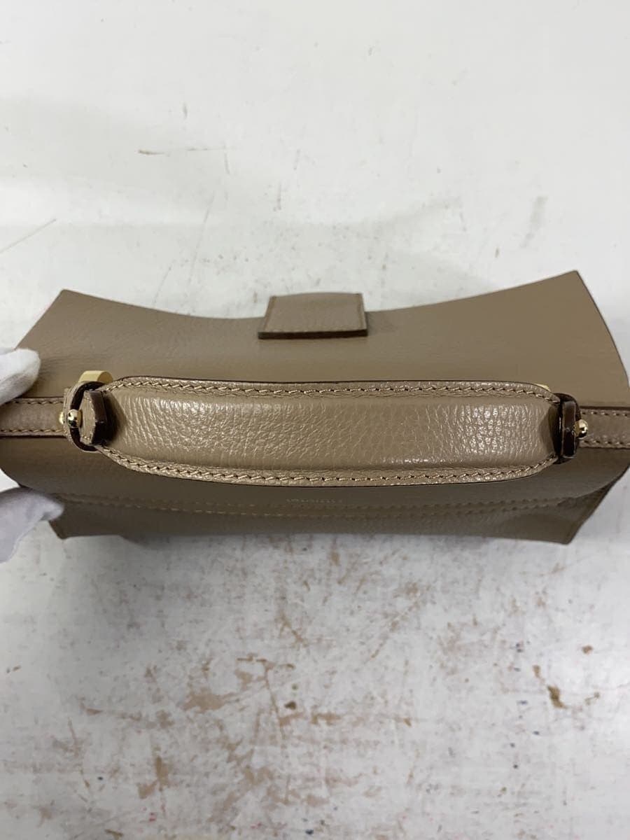 LORISTELLA handbag leather beige plain 4