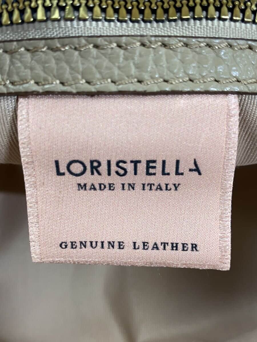 LORISTELLA handbag leather beige plain 5