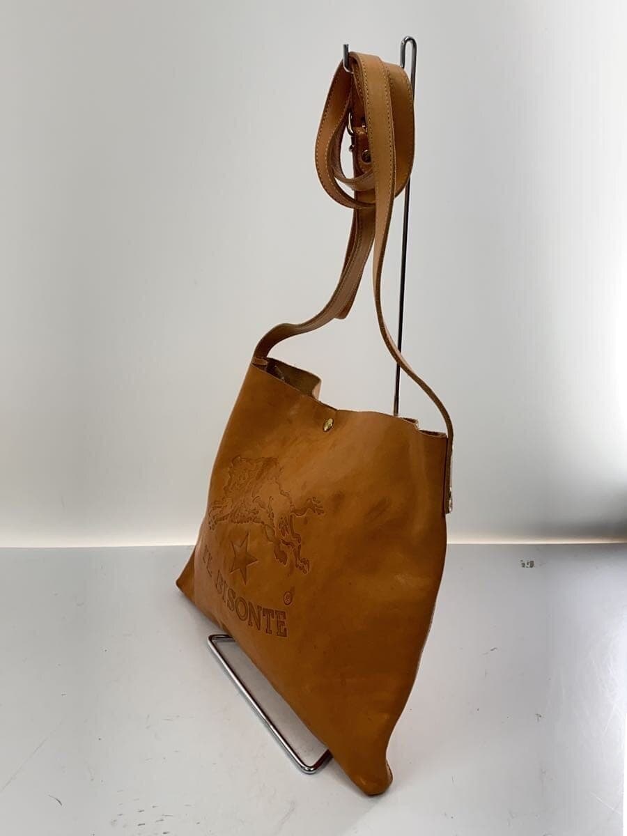 IL BISONTE shoulder bag leather CML A2590 has stains 2