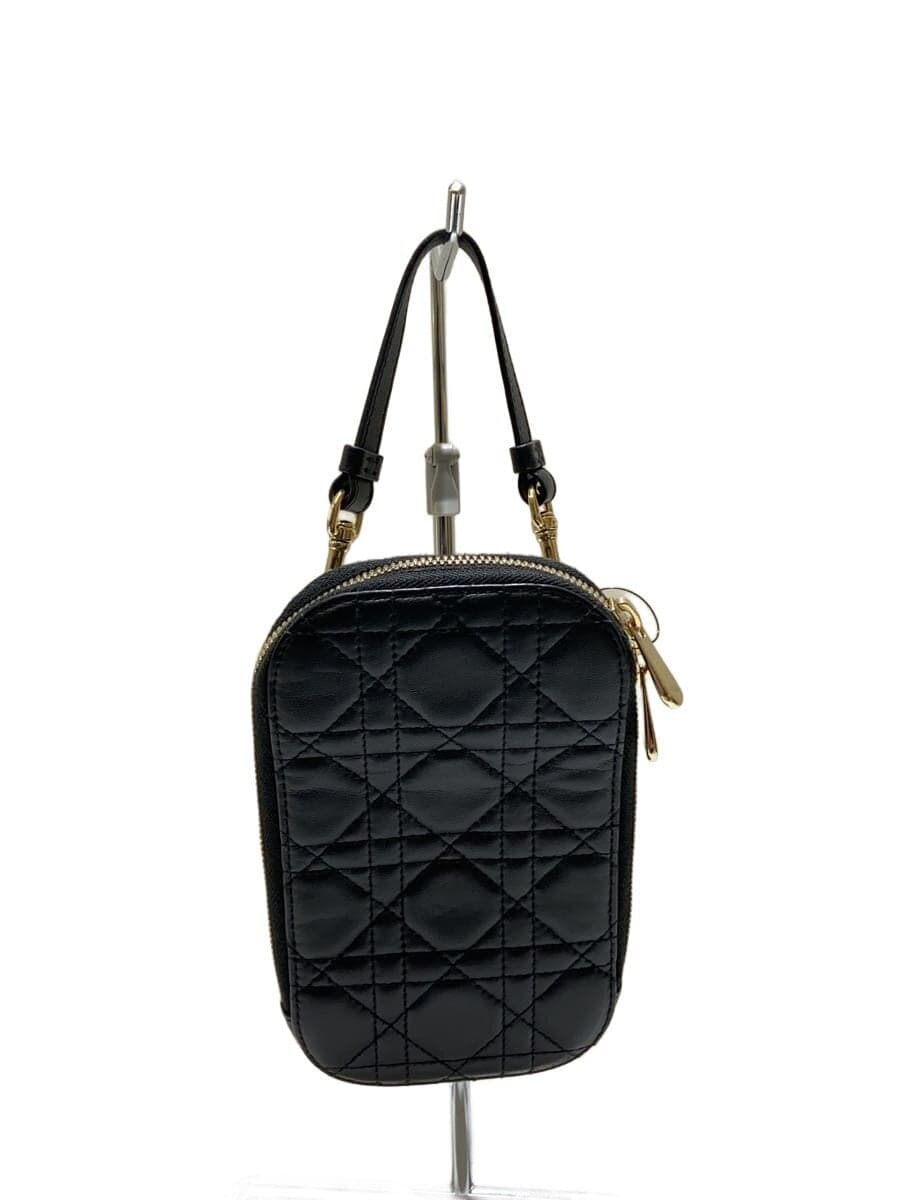 Christian Dior Inside Scuff With Stain Mobile Holder Shoulder Bag BLK S08720NMJ M900