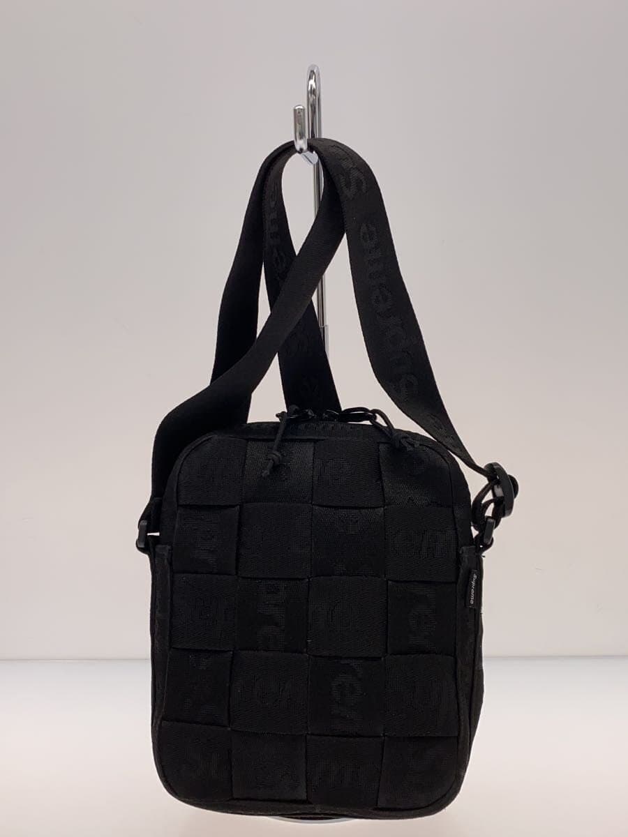 Supreme Shoulder Bag Polyester BLK WOVEN SHOULDER BAG 24SS 3
