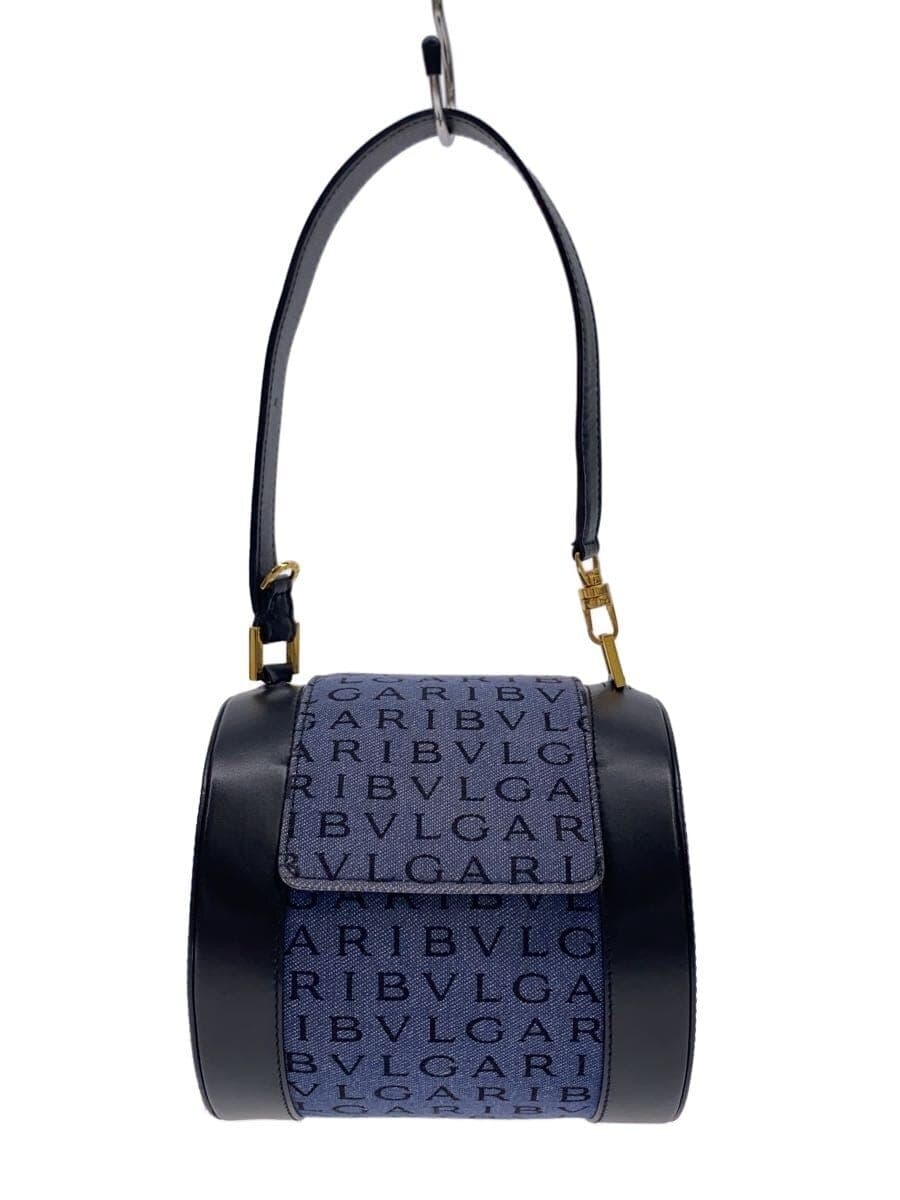 BVLGARI Handbag Denim IDG All Over Pattern