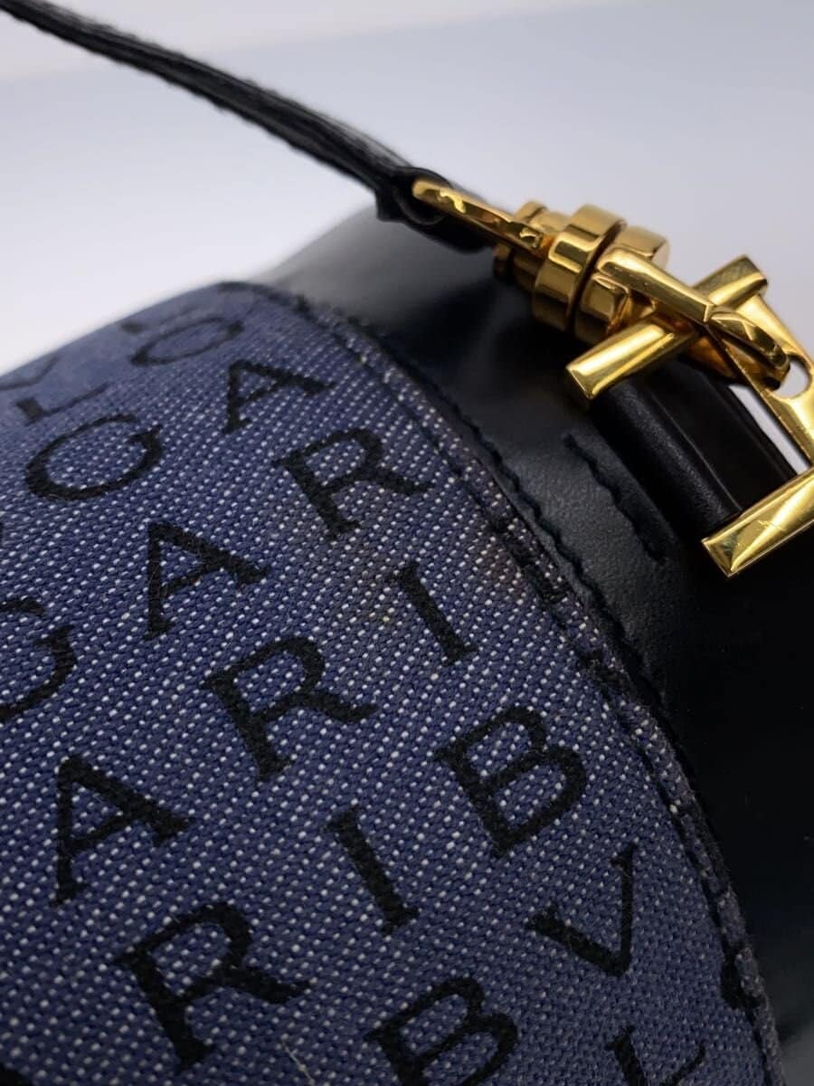 BVLGARI Handbag Denim IDG All Over Pattern 7