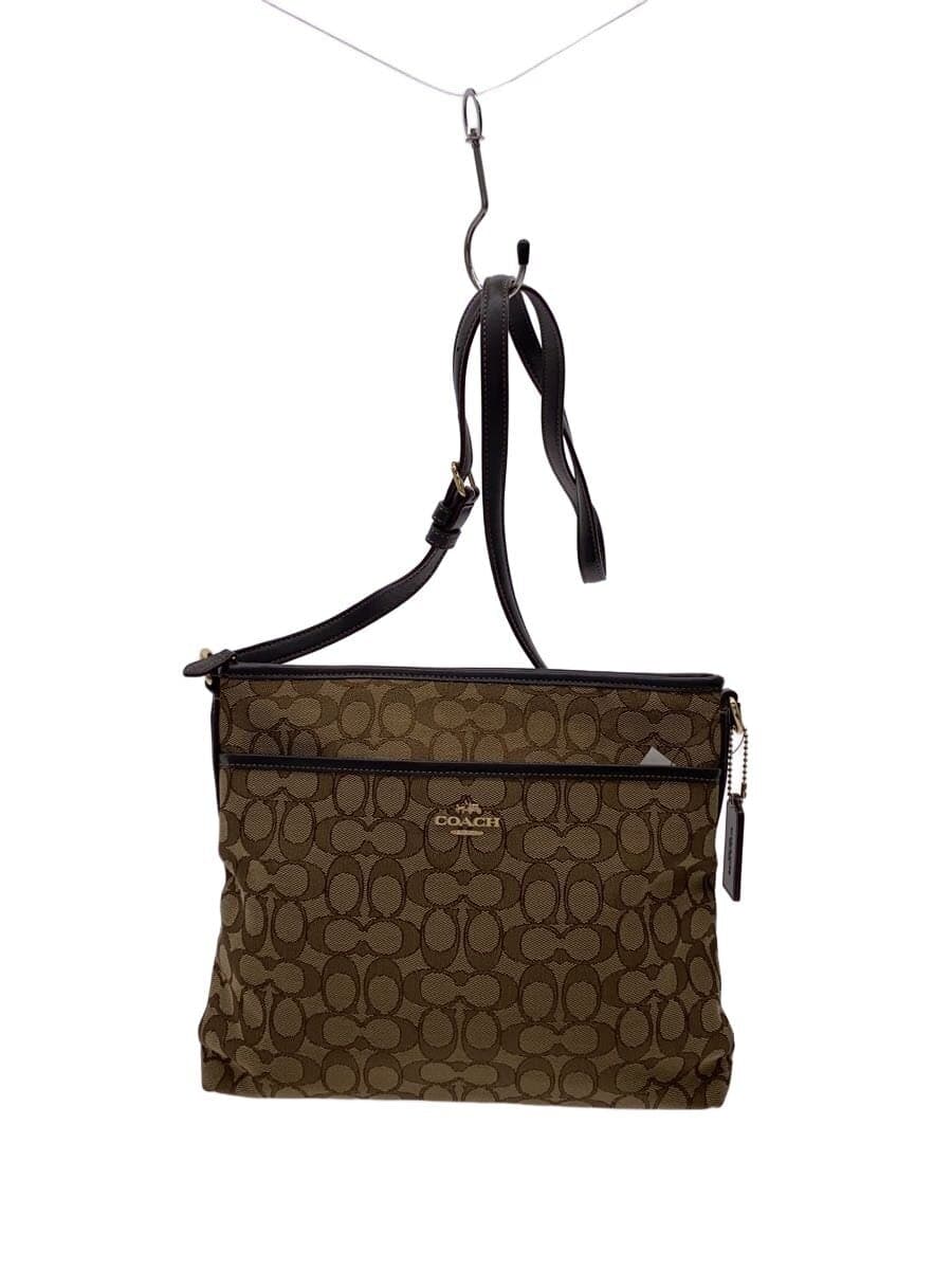 COACH Shoulder Bag Canvas BRW All Over Pattern G1757-F58285