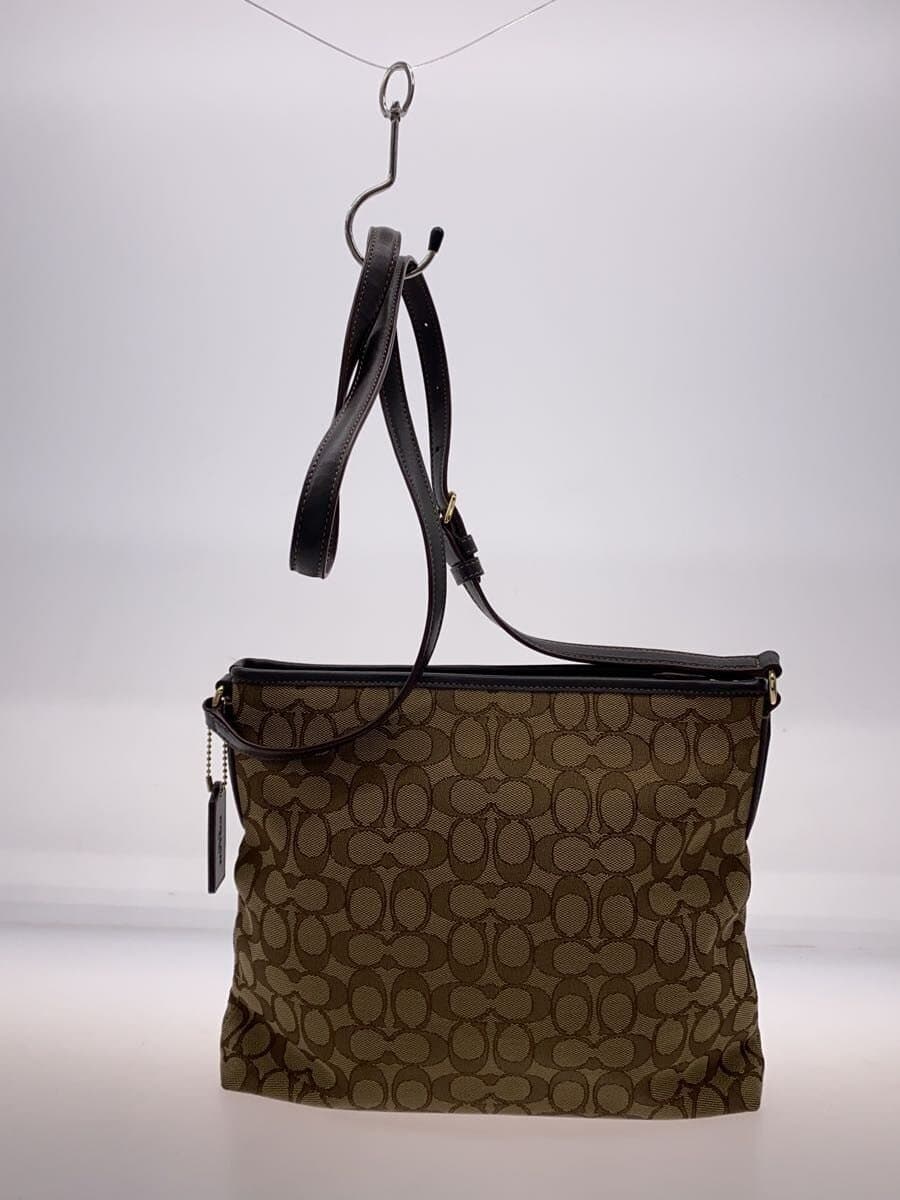 COACH Shoulder Bag Canvas BRW All Over Pattern G1757-F58285 3