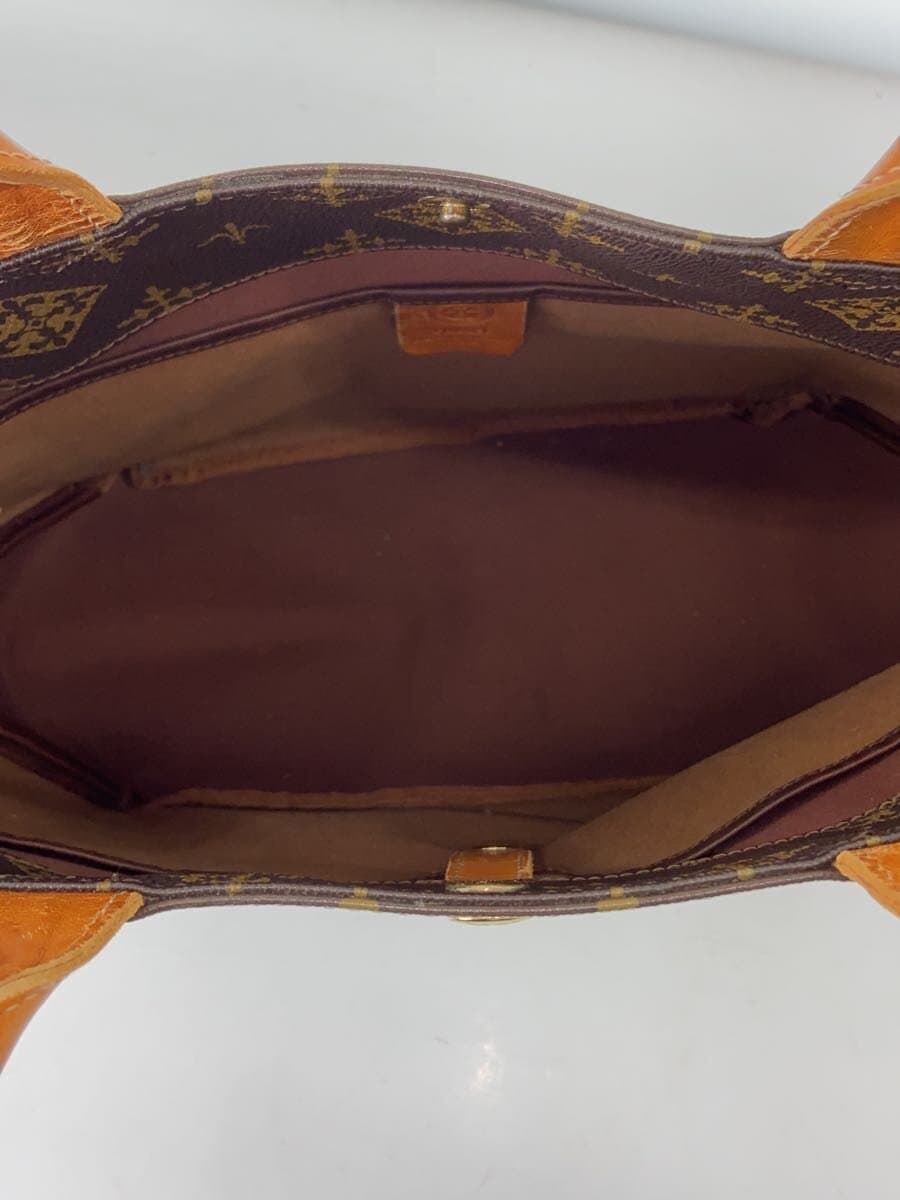 russet Tote Bag BRW All Over Pattern 6