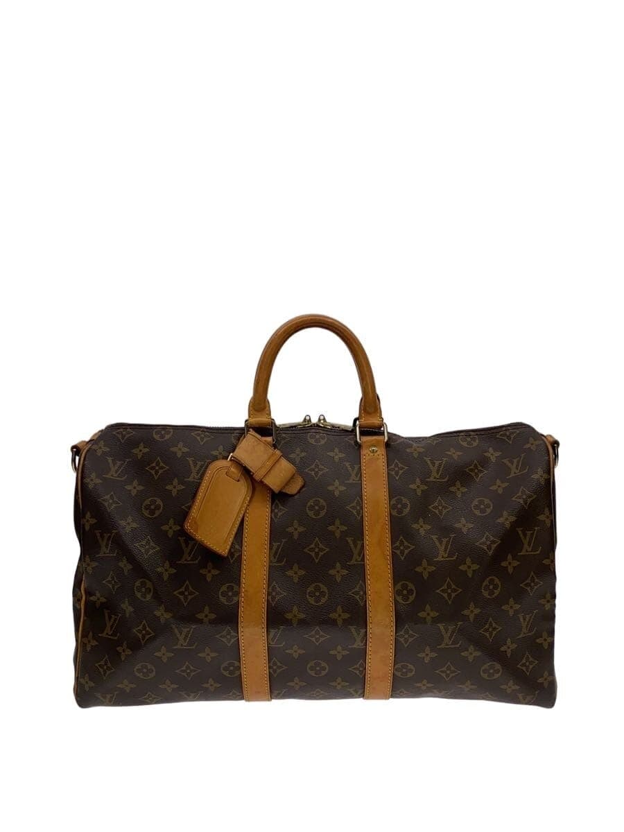 LOUIS VUITTON Keepall 50 Monogram Canvas PVC BRW M41426